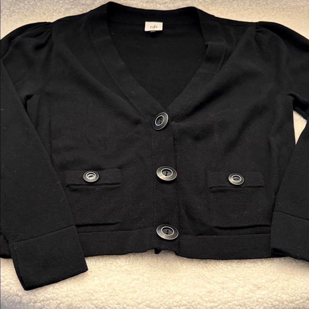 CAbi Classic Black Knit Sweater